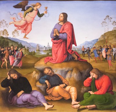 De doodsangst in de tuin door Pietro Perugino