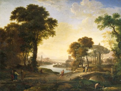 Landschap door Pietro Ronzoni