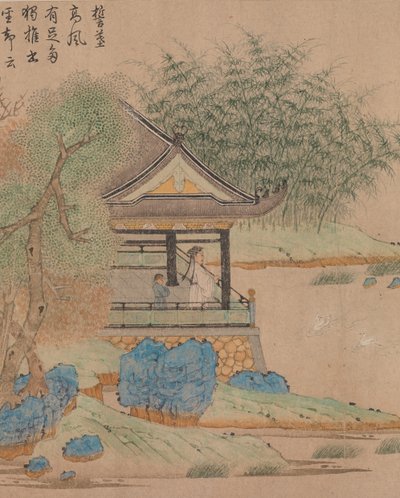 Wang Xizhi kijkt naar ganzen, ca. 1295 door Qian Xuan