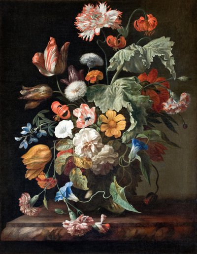 Stilleven met bloemen door Rachel Ruysch