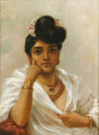 Malabar Schoonheid door Raja Ravi Varma