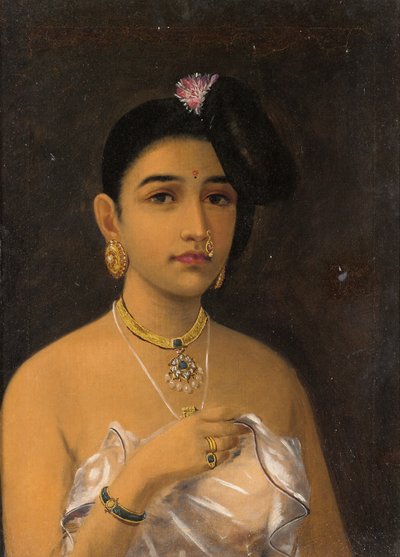 Maliyali Schoonheid door Raja Ravi Varma