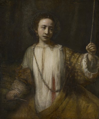 Lucretia door Rembrandt Harmensz. van Rijn