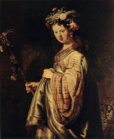 Flora door Rembrandt van Rijn