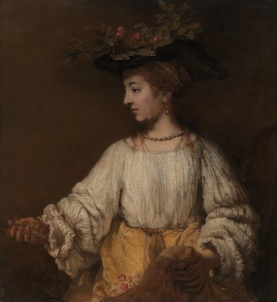 Flora door Rembrandt van Rijn