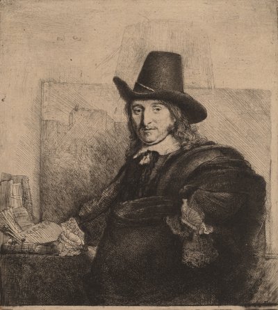 Jan Asselijn, ca. 1647 door Rembrandt van Rijn