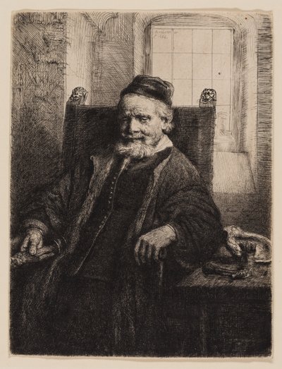 Jan Lutma, goudsmid door Rembrandt van Rijn