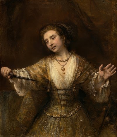 Lucretia. 1664 door Rembrandt van Rijn