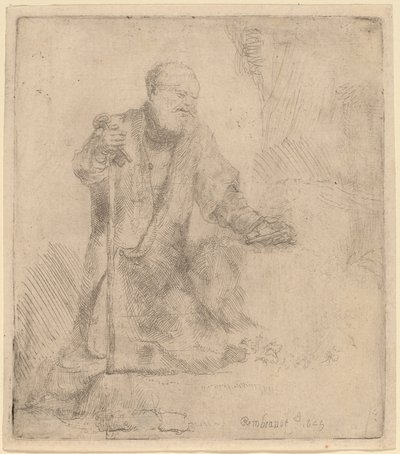 Sint-Pieter in berouw door Rembrandt van Rijn