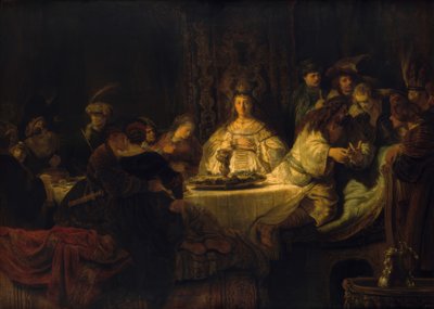 Simsons bruiloft door Rembrandt van Rijn