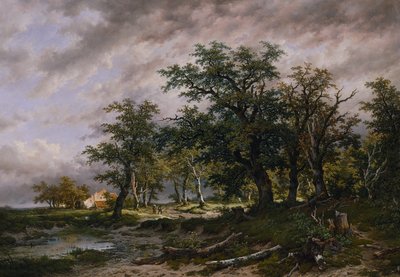 Groot Hollands landschap door Remigius Adrianus van Haanen