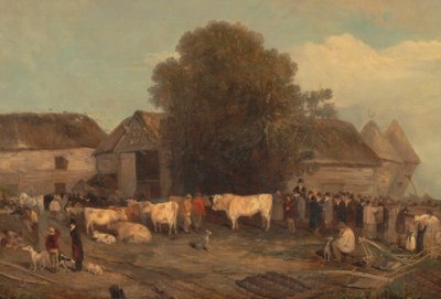 De boerderijverkoop door Richard Barrett Davis