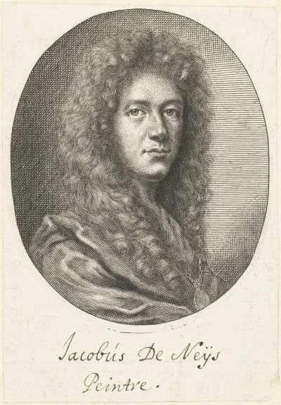 Portret van de schilder Jacob Denys door Richard Collin