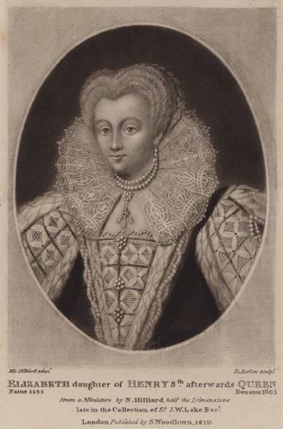 Koningin Elizabeth I (mezzotint) door Richard Earlom