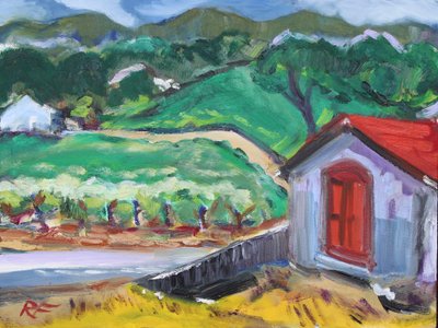 De Rode Deur, Sonoma, 2017 door Richard Fox