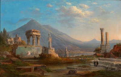 Vesuvius en Pompeii door Robert Seldon Duncanson