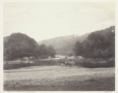 Uitzicht op de Ribble, Yorkshire door Roger Fenton