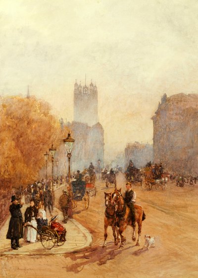 Parliament Street, 1892 door Rose Maynard Barton