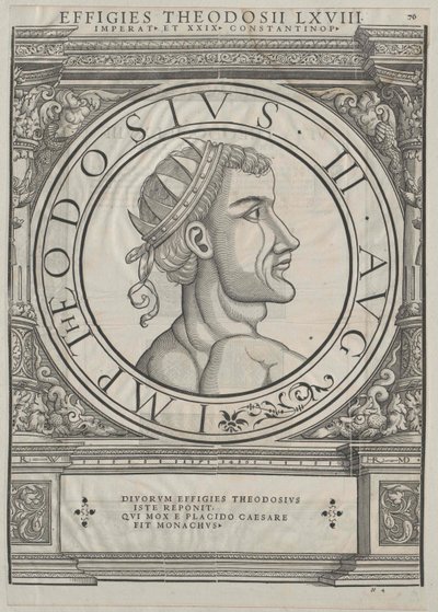 Oost-Romeinse keizer Theodosius III door Rudolph Wyssenbach