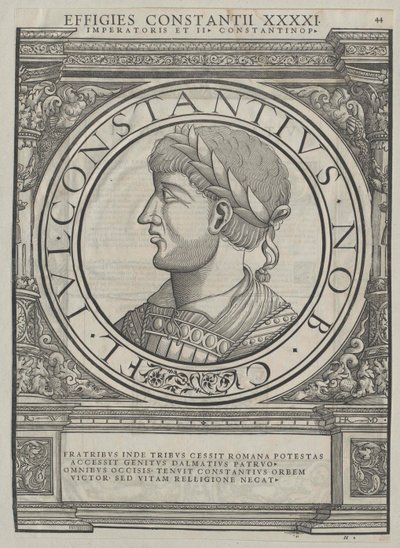 Romeinse keizer Constantius II door Rudolph Wyssenbach