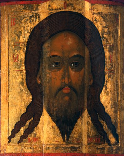 Heilige Mandylion, 1447 door Russian icon.