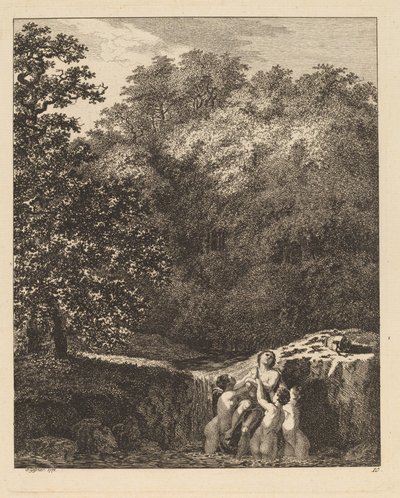 Hylas en de nimfen, 1771 door Salomon Gessner