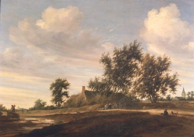 Uitgestrekt bosrijk landschap door Salomon van Ruisdael or Ruysdael