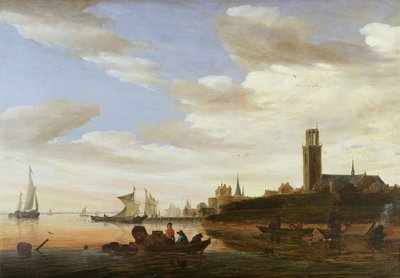 Haarlem, 1667 door Salomon van Ruisdael or Ruysdael