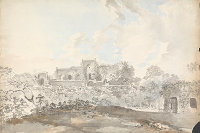 Oude moskee in Rajemahl [Rajmahal] door Samuel Davis