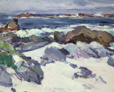 Een Rotsachtige Kust, Iona door Samuel John Peploe