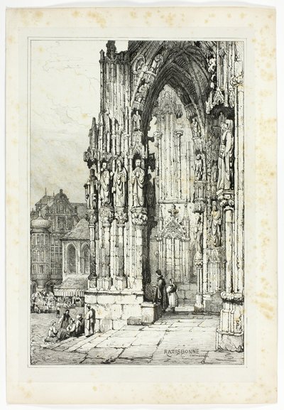 Ratisbonne Kathedraal door Samuel Prout