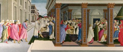 Drie wonderen van Sint Zenobius, ca. 1500 door Sandro Botticelli