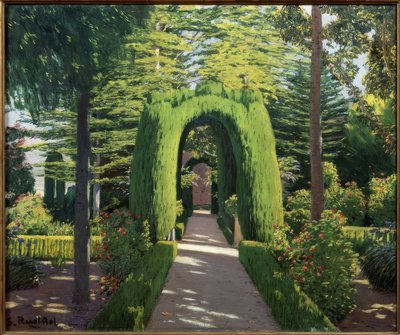 Glorieta. Jardí d’Alcoi door Santiago Rusiñol