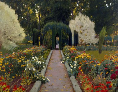 Tuin van Aranjuez. Glorieta II door Santiago Rusiñol