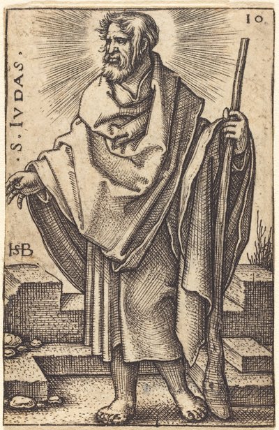 Judas Thaddeüs door Sebald Beham