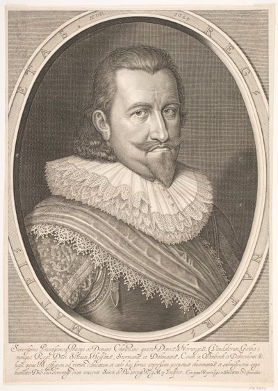 Portret van Christiaan IV door Simon de Pas