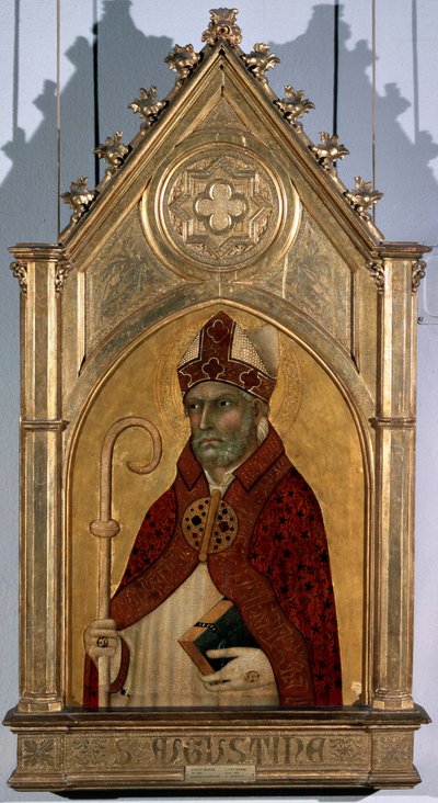 Sint Augustinus, 1320s door Simone Martini