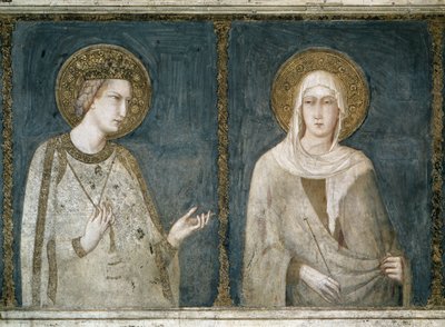 Sint Elisabeth van Hongarije (of Thüringen) door Simone Martini