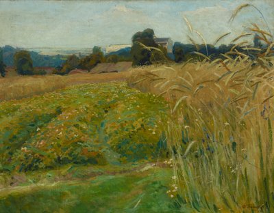 Landschap in de buurt van Krakau door Stanislaw Kamocki