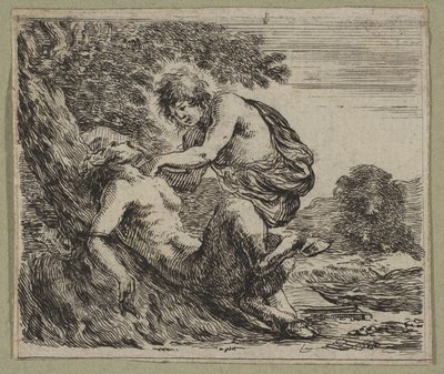 Apollon en Marsyas, 1644 door Stefano della Bella