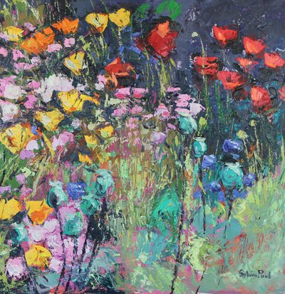 Zomerweide bloemen, 2017 door Sylvia Paul