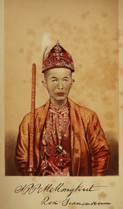 Portret van Koning Mongkut door Thai School