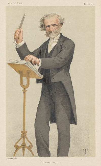 Vanity Fair: Italiaanse muziek, 1879 door Theobald Chartran