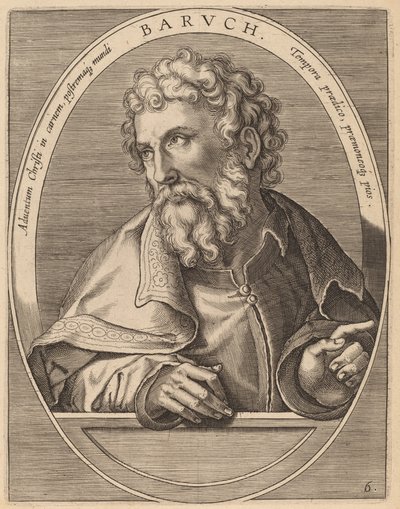 Baruch door Theodor Galle after Jan van der Straet