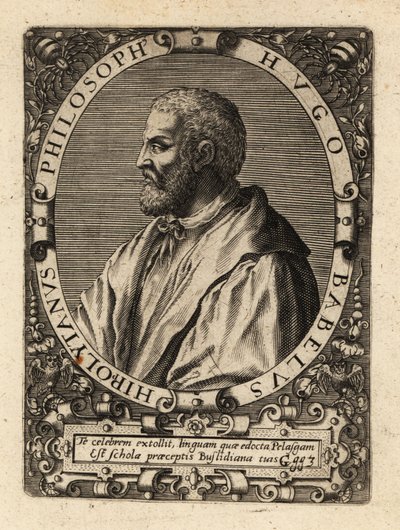 Hugues Babet, Franse filosoof door Theodore de Bry