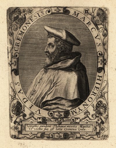 Marco Girolamo Vida, Italiaanse humanist. door Theodore de Bry