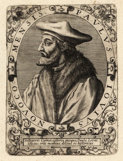 Paolo Giovio, Italiaanse arts door Theodore de Bry