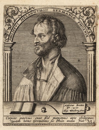 Philip Melanchthon door Theodore de Bry