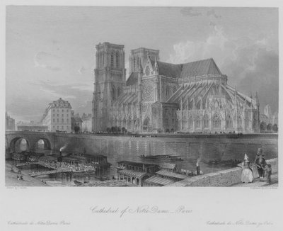 Kathedraal van Notre-Dame, Parijs door Thomas (after) Allom