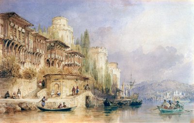 Het huis aan de Bosporus door Thomas Allom